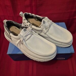 Hey Dude White Loafers for Men